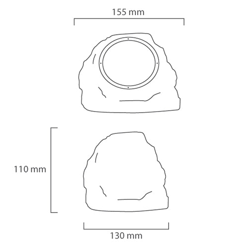 Pond Rock LED Solar Outdoor Light - Lighting.co.za