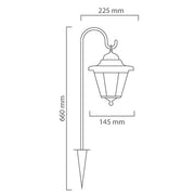 Shepard Solar LED Outdoor Lantern Bollard Light - Lighting.co.za