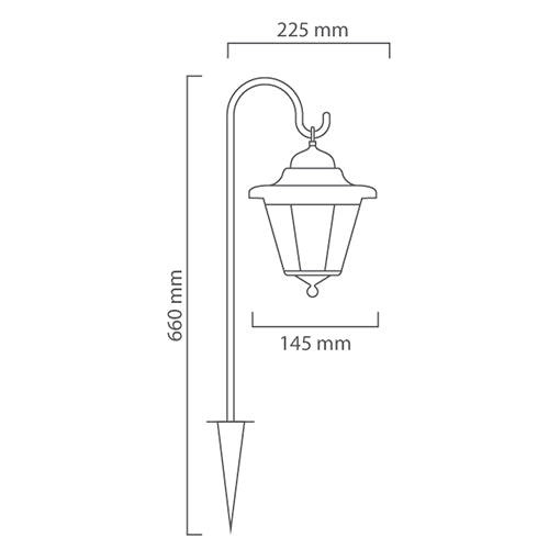 Shepard Solar LED Outdoor Lantern Bollard Light - Lighting.co.za