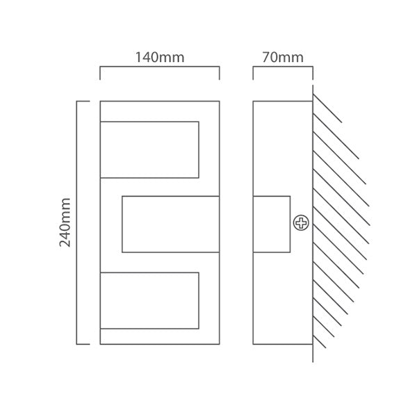 Ralora Stainless Steel Outdoor LED Wall Light - Lighting.co.za