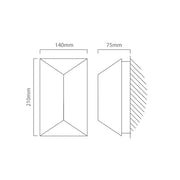 Predazzo Black 5W LED Wall Light - Lighting.co.za