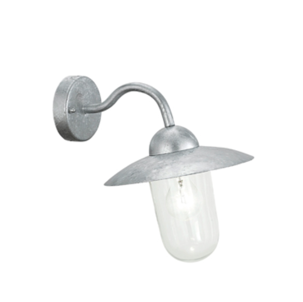 Milton Lantern Galvanized Steel Outdoor Wall Light - Lighting.co.za