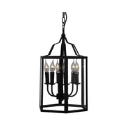 Oxford Black 6 Light Outdoor Lantern Pendant Light - Lighting.co.za