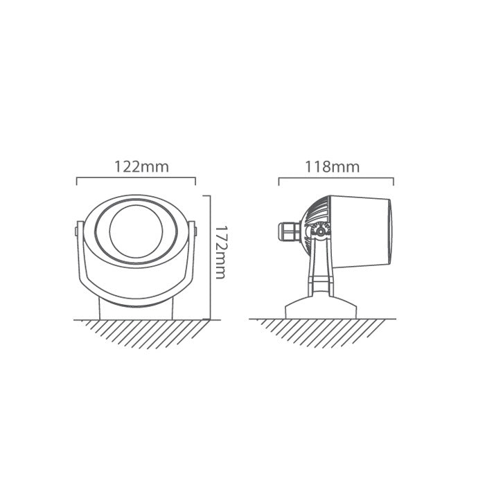 Fumagalli Minitommy CTC LED Black Outdoor Garden Spot Light - Lighting.co.za