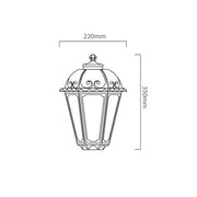 Lesse Black Half Lantern Outdoor Wall Light - Lighting.co.za