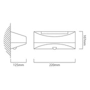 Bread 1.2W LED Solar Outdoor Wall Light with Motion Sensor - Lighting.co.za
