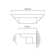 Ghost 7 Watt LED Graphite Outdoor Wall Light - Lighting.co.za