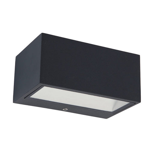 Gemini 10W | 20W LED Black Graphite Rectangle Outdoor Wall Light 2 Sizes - Lighting.co.za