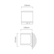 Cube Solar 10W LED Rechargeable with Motion Sensor Outdoor Wall Light - Lighting.co.za