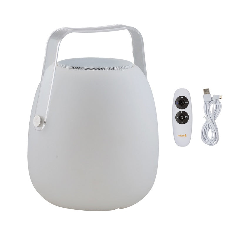 Mooni Opal Speaker Lantern With Clear Handle - Lighting.co.za