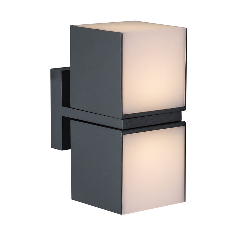Cuba Dark Grey LED Outdoor Wall Light - Lighting.co.za