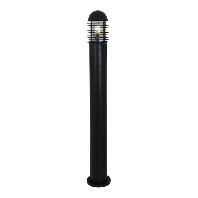 Louvre Black Outdoor Bollard Light - Lighting.co.za