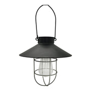 Clark Cage Black Silver or Gold Copper Outdoor Solar Lantern Light - Lighting.co.za