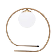 Olive Frosted Glass and Gold Nordic Table Lamp - Lighting.co.za