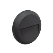 Ozo Delta Round Eyelid Black | White | Grey 1 Watt LED Spazio Step Light - Lighting.co.za
