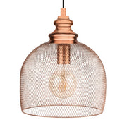 Straiton Copper Or Black Mesh Pendant Light - Lighting.co.za