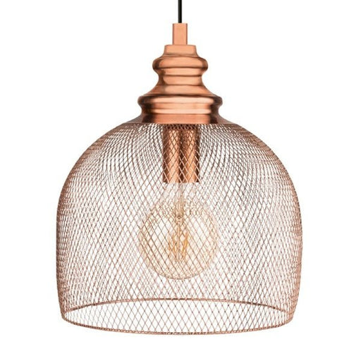 Straiton Copper Or Black Mesh Pendant Light - Hanging Lights - Lighting.co.za