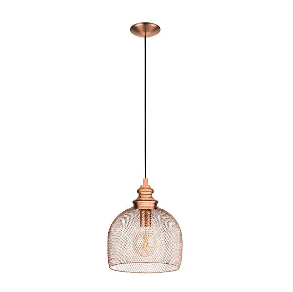Straiton Copper Or Black Mesh Pendant Light - Lighting.co.za