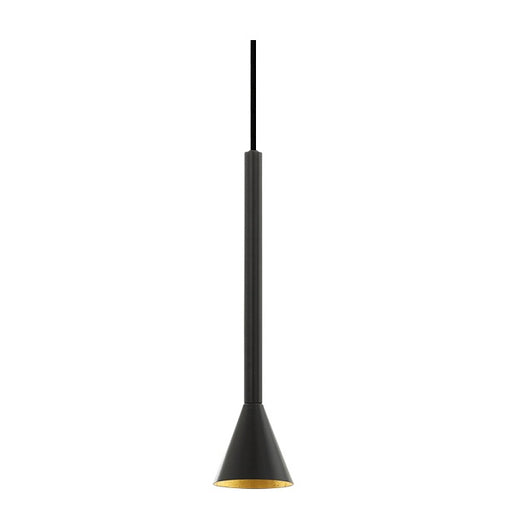 Flute Slim Black Gold Pendant Light - Lighting.co.za
