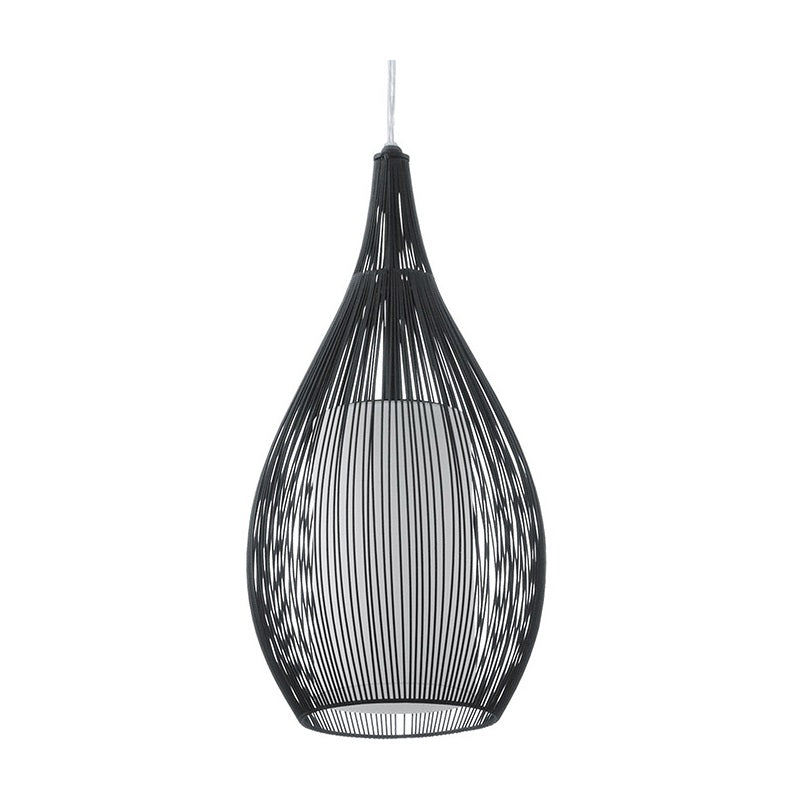 Razoni Black Bell Wire Pendant Light - Lighting.co.za