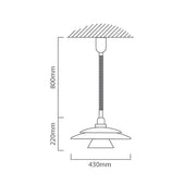 Brenda White Large Rise and Fall Modern Pendant Light - Lighting.co.za