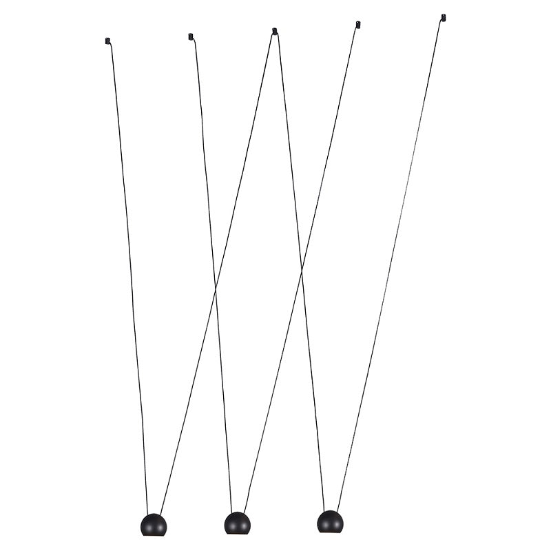 Kin Black LED String 3 | 6 Light Pendant Light - Lighting.co.za