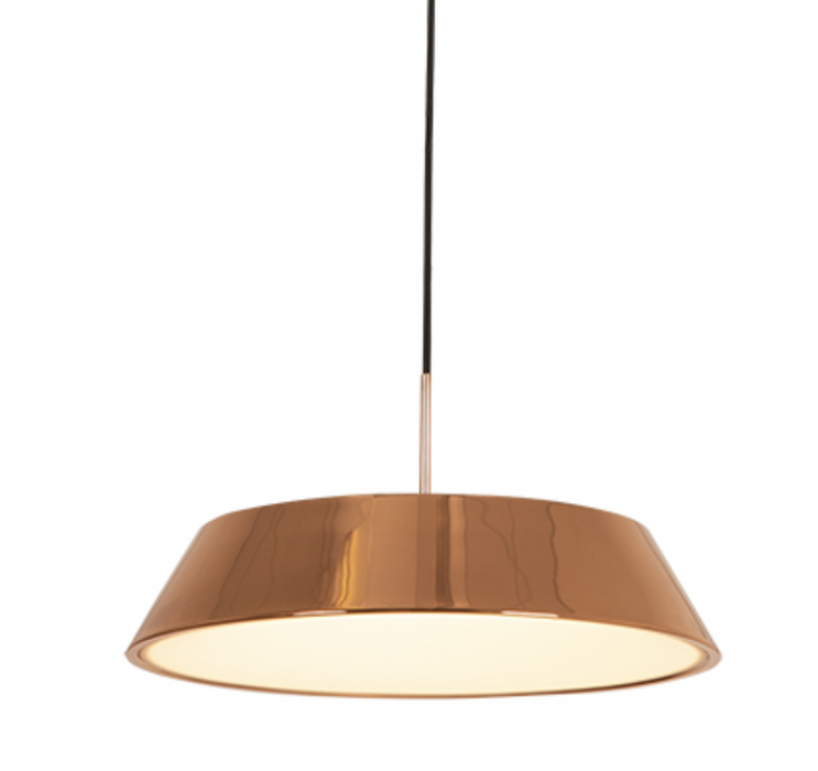 Rondo LED Copper Or Chrome Pendant Light 2 Sizes - Lighting.co.za