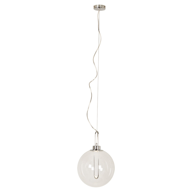 Elisio Classic Gold Or Chrome And Clear Glass LED Pendant Light - Lighting.co.za