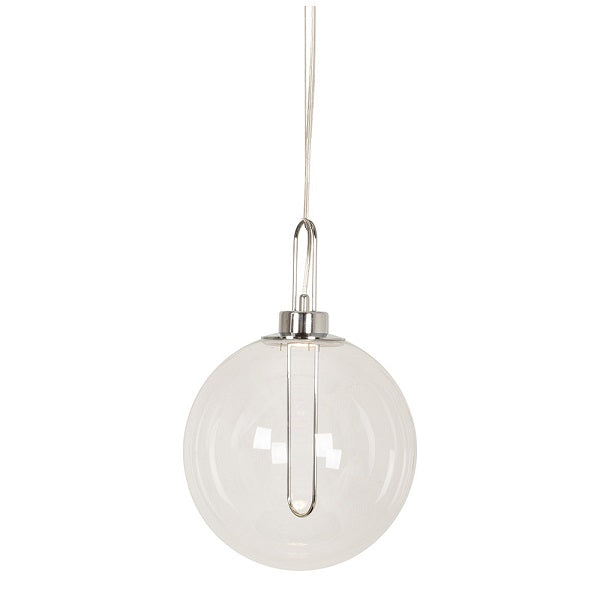 Elisio Classic Gold Or Chrome And Clear Glass LED Pendant Light - Lighting.co.za
