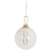 Elisio Classic Gold Or Chrome And Clear Glass LED Pendant Light - Lighting.co.za