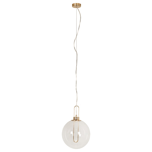 Elisio Classic Gold Or Chrome And Clear Glass LED Pendant Light - Lighting.co.za