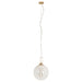 Elisio Classic Gold Or Chrome And Clear Glass LED Pendant Light - Lighting.co.za