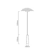 Wave Smoke | Amber | Clear Tall Glass Pendant Light - Lighting.co.za