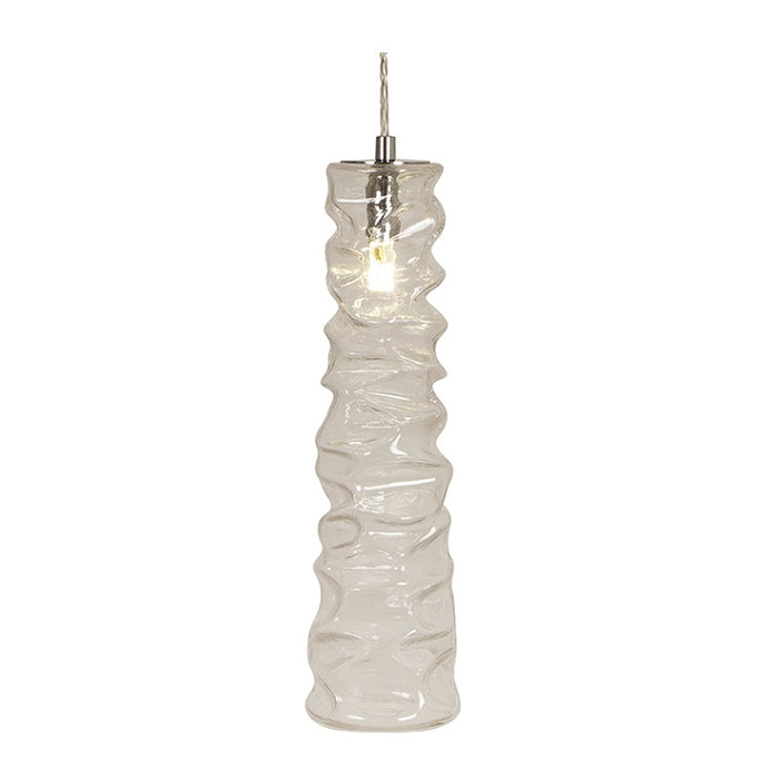 Wave Smoke | Amber | Clear Tall Glass Pendant Light - Lighting.co.za