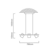 Hornwood Black and Wood 3 Light Pendant - Lighting.co.za