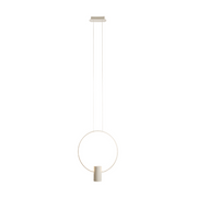 Sky Ring Black Or White LED Pendant Light 2 Sizes - Lighting.co.za