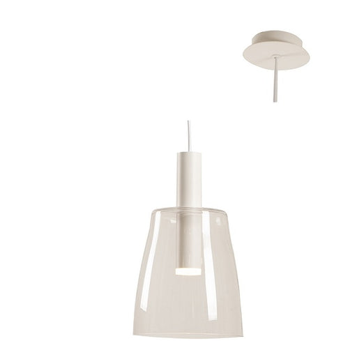 Romi Mini LED Clear Or Smoke Glass Pendant Light - Lighting.co.za