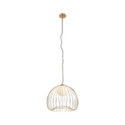 Memory Black Or Gold Cage Wire Pendant Light 3 Sizes - Lighting.co.za