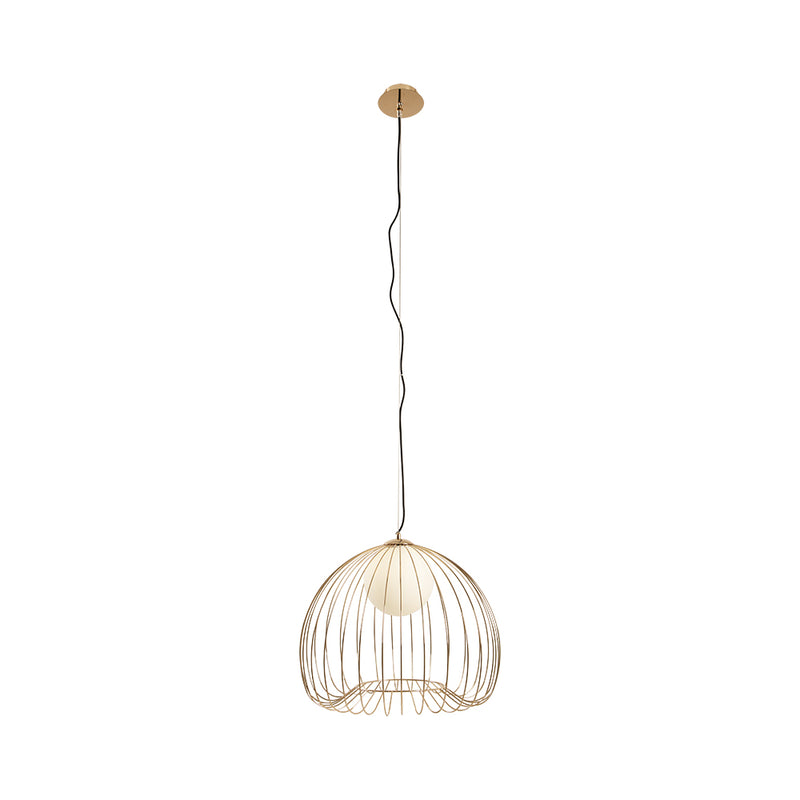 Memory Black Or Gold Cage Wire Pendant Light 3 Sizes - Lighting.co.za