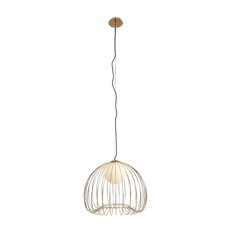 Memory Black Or Gold Cage Wire Pendant Light 3 Sizes - Lighting.co.za