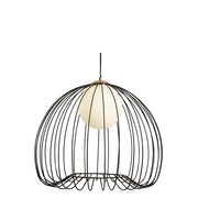 Memory Black Or Gold Cage Wire Pendant Light 3 Sizes - Lighting.co.za