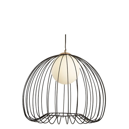 Memory Black Or Gold Cage Wire Pendant Light 3 Sizes - Lighting.co.za