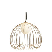 Memory Black Or Gold Cage Wire Pendant Light 3 Sizes - Lighting.co.za