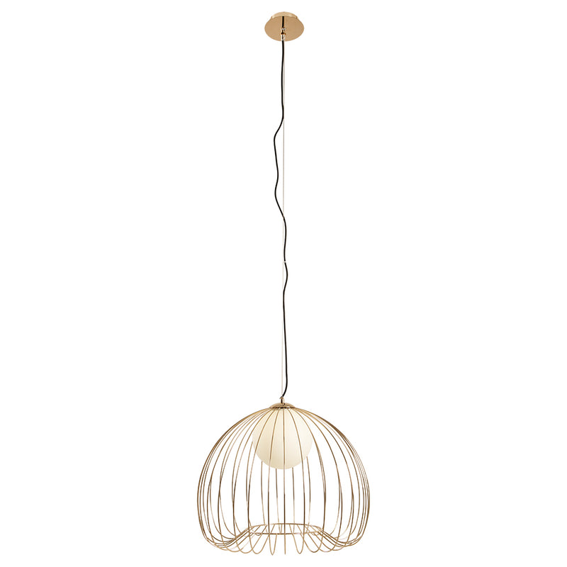 Memory Black Or Gold Cage Wire Pendant Light 3 Sizes - Lighting.co.za
