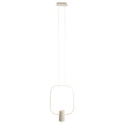 Sky Square Black Or White LED Pendant Light 2 Sizes - Lighting.co.za