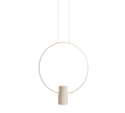 Sky Ring Black Or White LED Pendant Light 2 Sizes - Lighting.co.za