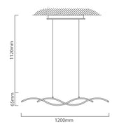 Lasana2 Chrome LED Linear Pendant Light - Lighting.co.za