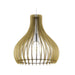 Tindori Wood And White Glass Pendant Light 4 Sizes - Lighting.co.za