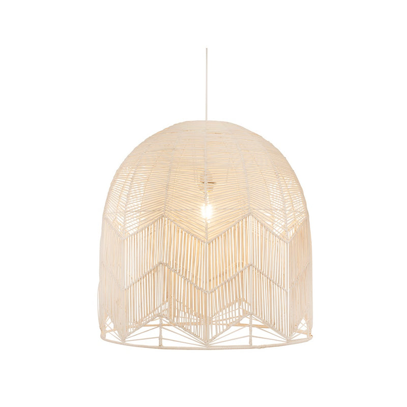 Satori Natural | Black | White Rattan Pendant Light 2 Sizes - Lighting.co.za