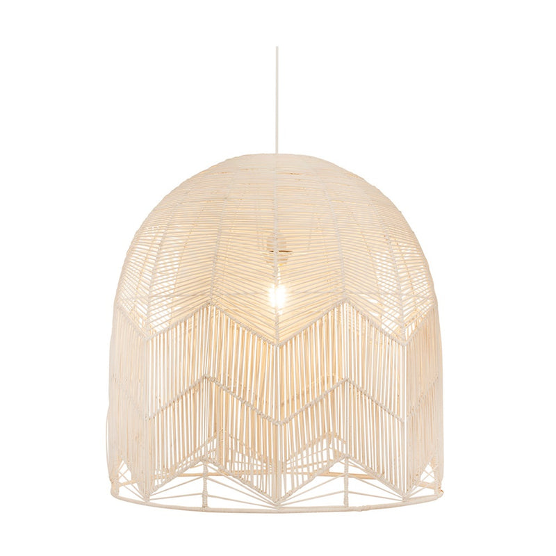 Satori Natural | Black | White Rattan Pendant Light 2 Sizes - Lighting.co.za